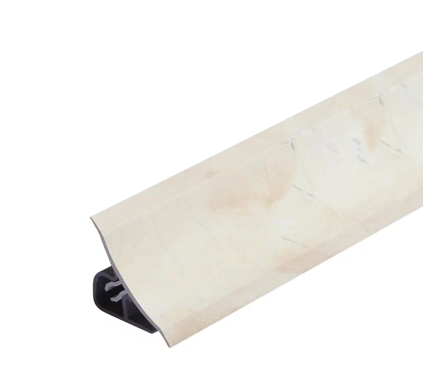 Плинтус для столешницы 100 см +комплект заглушек Цвет - Мрамор Аргентина