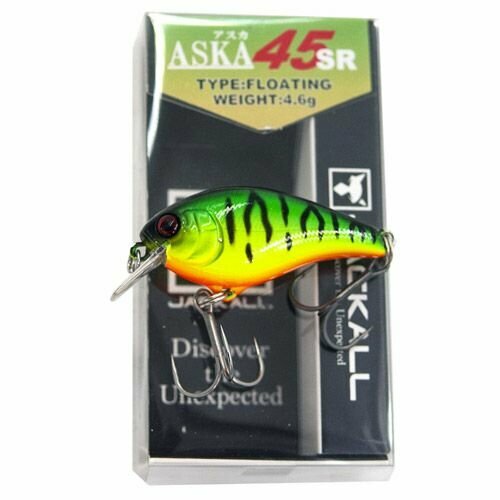 визитница aska матовая черный Воблер Jackall Aska 45 SR hot tiger