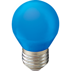 Светодиодная LED лампа Ecola globe LED color 5,0W G45 220V E27 Blue шар Синий матовая колба 77x45 K7CB50ELB