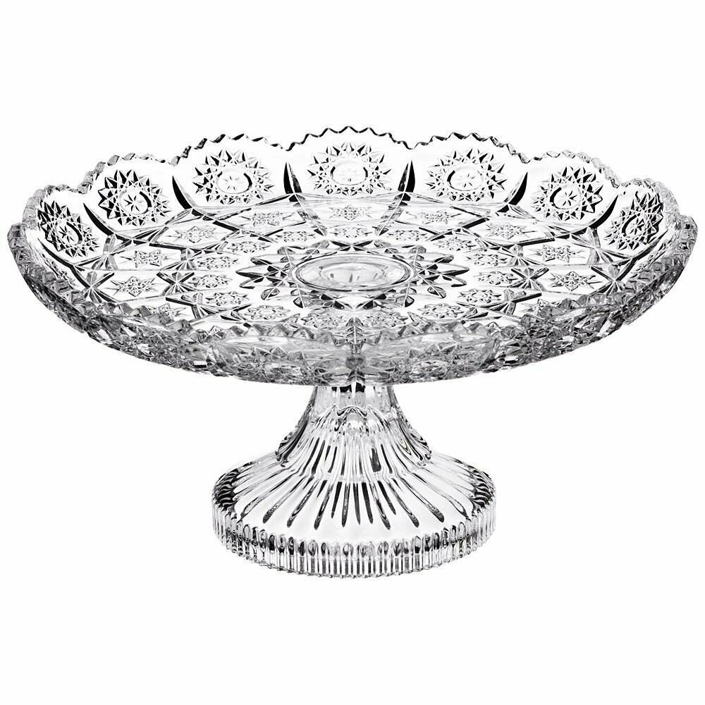 Конфетница на ножке muza crystal 18*18*95см. KSG-695-010