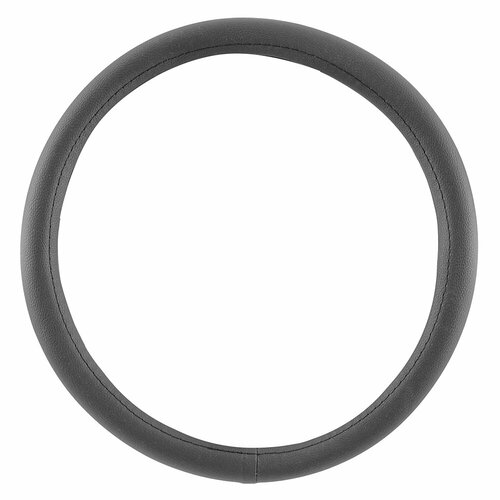 Оплетка на рулевое колесо PRIME CAR блэк гладкая экокожа черная размер М 38 см 361142