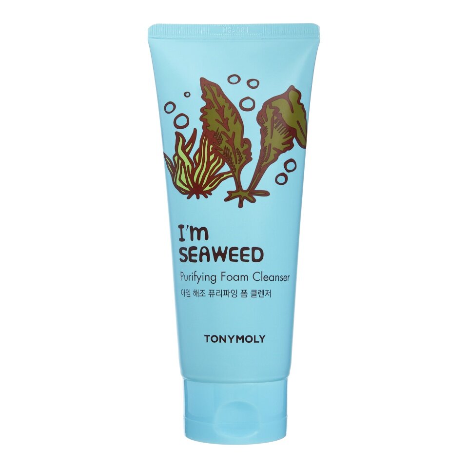 TONYMOLY I'M SEAWEED FOAM CLEANSER Очищающая пенка для умывания с экстрактом морских водорослей 180мл