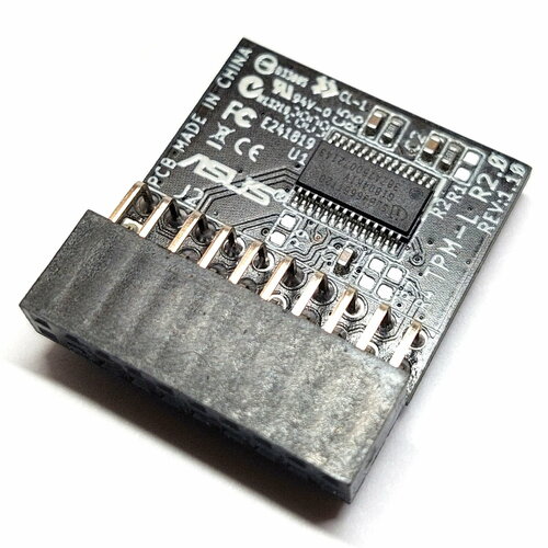 Модуль TPM 2.0 ASUS TPM-L R2.0 (20-1 рin) черный