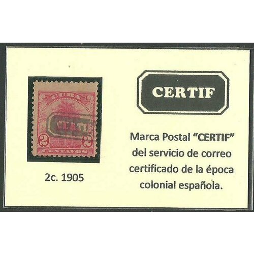 Почтовые марки Куба 1905г. Деревенские пейзажи - CERTIF Коллекции U куба 10 сентаво 1999 г