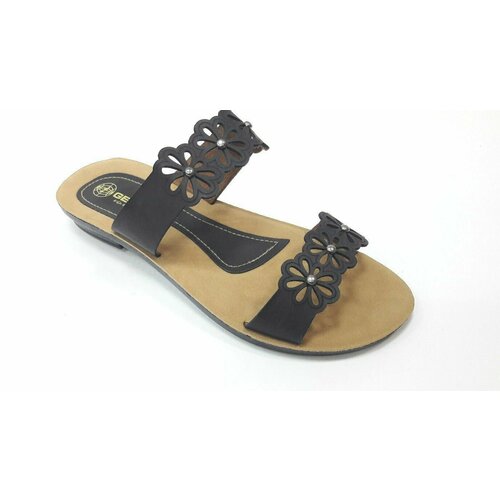 фото Шлепанцы , размер 39, черный нет бренда