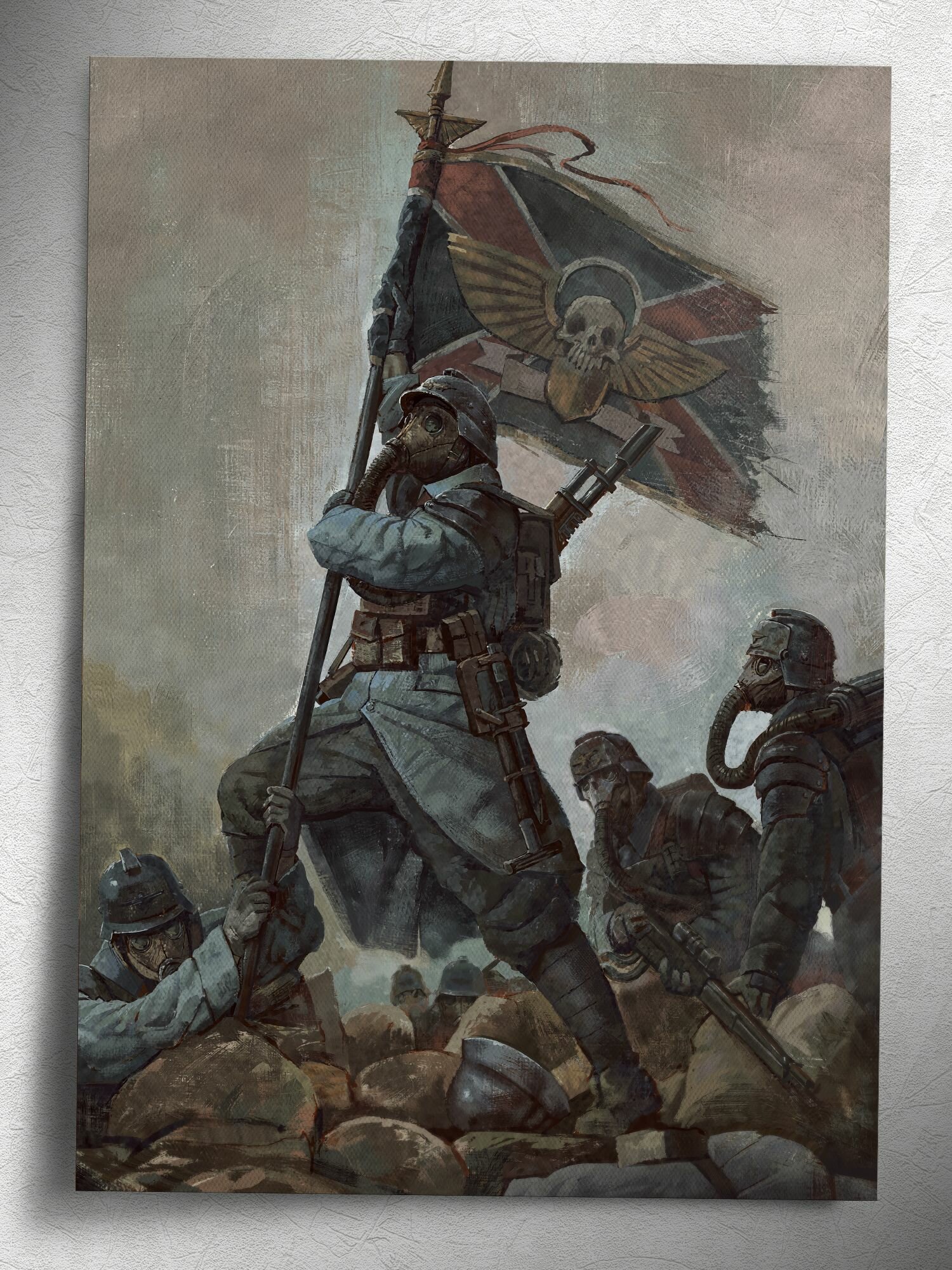 Постер: "За Императора!" (Корпус Смерти Крига, Вархаммер 40000, Warhammer), на А5