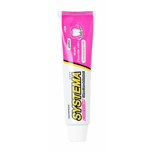 Зубная паста с ароматом японской сакуры / Lion Systema Care and Protect Cherry Blossom Toothpaste