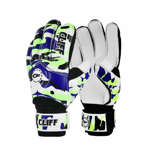 Вратарские перчатки Cliff, белый, черный вратарские перчатки cliff регулируемые манжеты размер 6 белый синий
