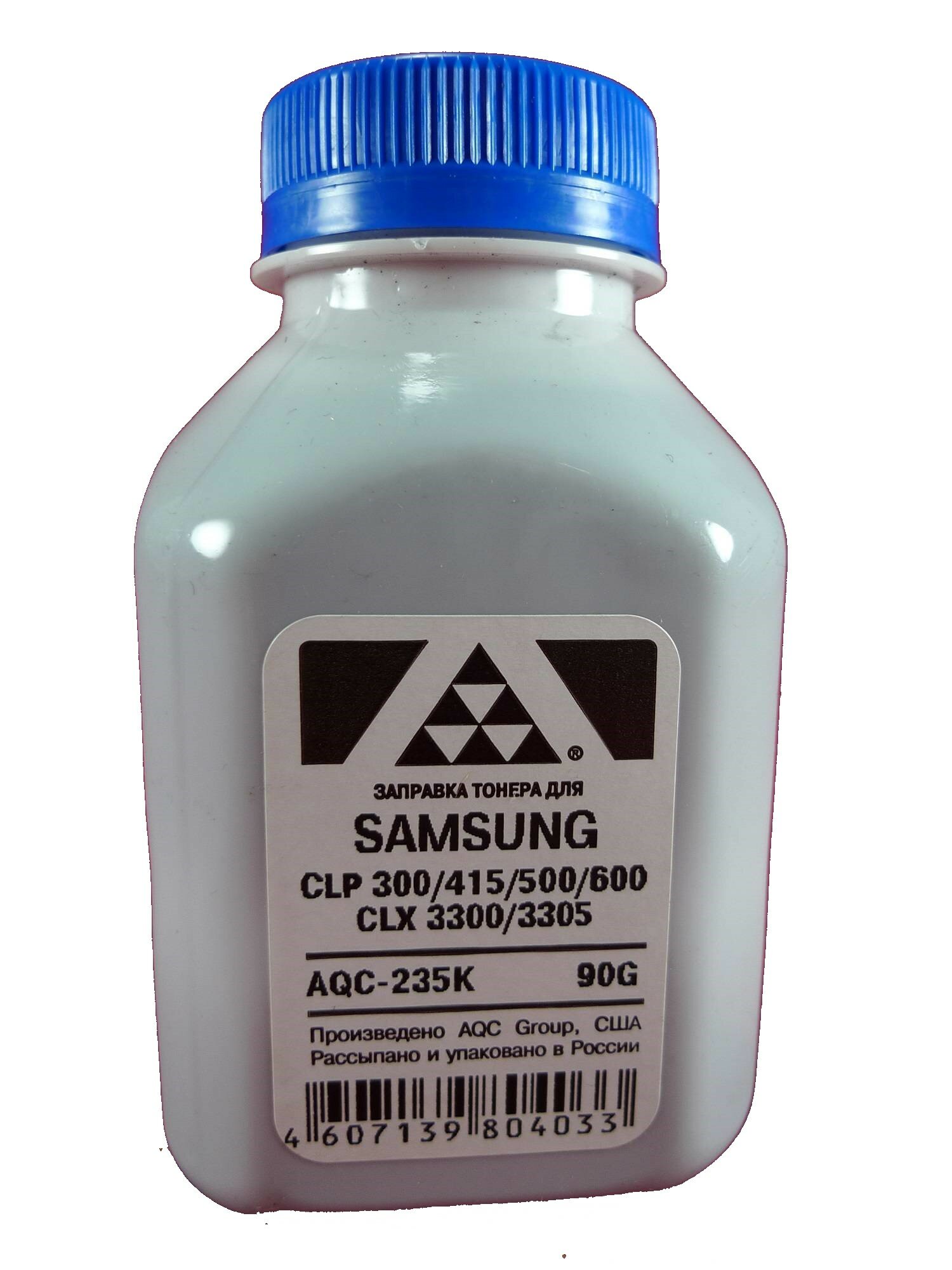 Тонер SAMSUNG CLP 300/315/320/325/360/415/500/510/600/610/660/CLX3300/3305 Black (фл. 90г) (AQC-США) фас. Россия