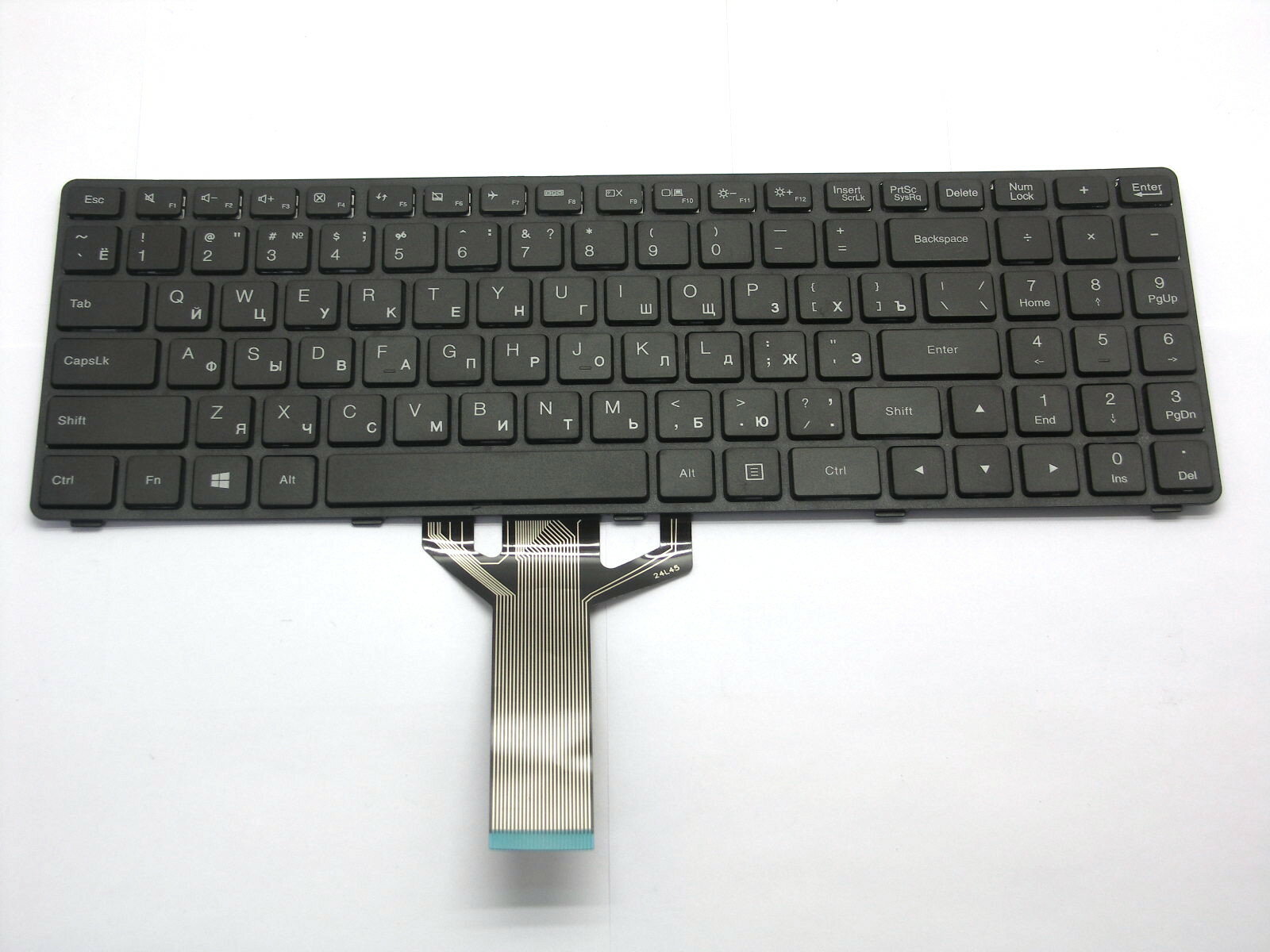 Клавиатура для ноутбука Lenovo IdeaPad 100-15IBD черная с рамкой