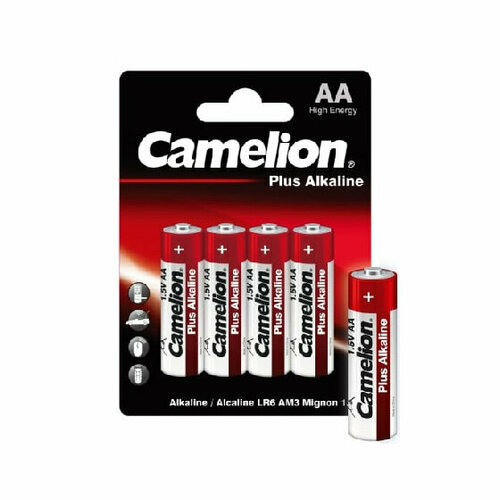 Элемент питания Camelion LR6 1,5v АА Plus Alkaline батарейка camelion plus alkaline lr6 bp10 аа пальчиковая lr6 1 5 в 10 шт