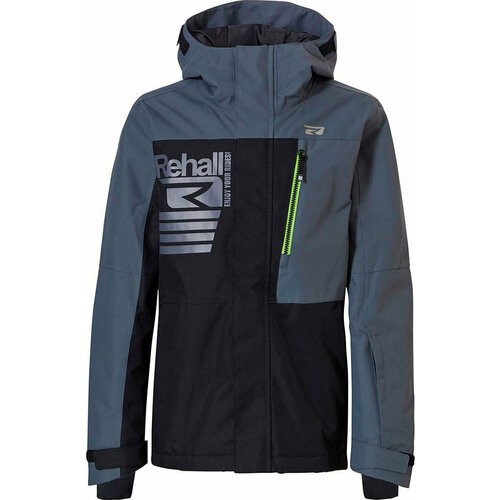Куртка спортивная Rehall, размер 140, серый, черный куртка rehall размер 140 зеленый серый