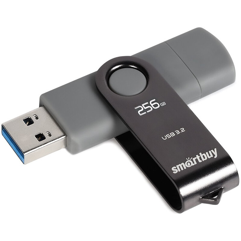 USB Flash Drive 256Gb - SmartBuy Twist Dual SB256GB3DUOTWK