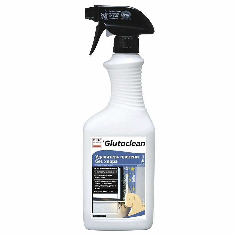 Спрей для удаления плесени без хлора Glutoclean, 750 мл - фотография № 5