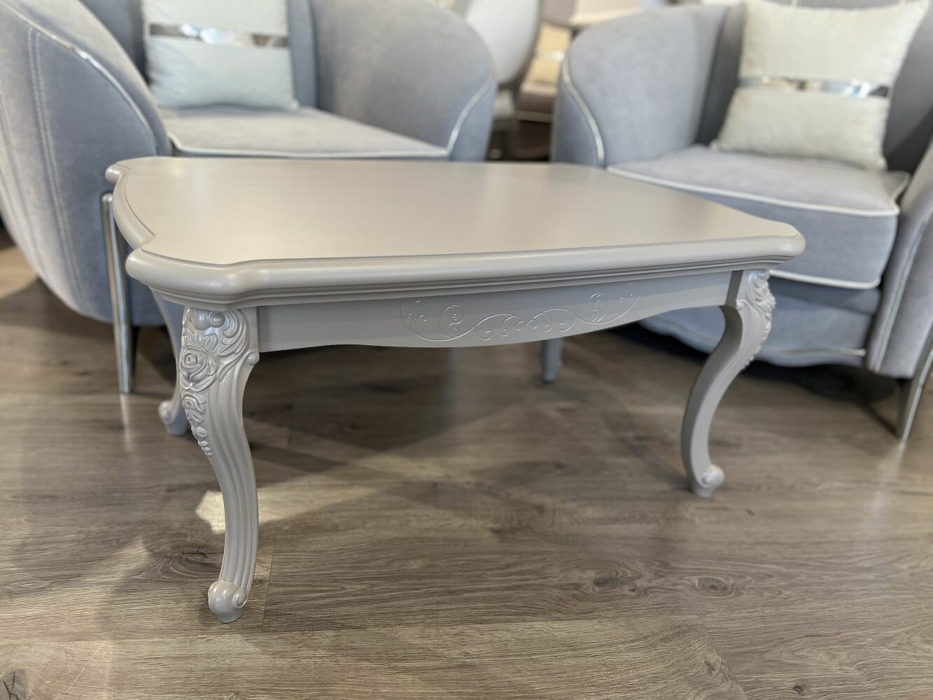 фото Столик прямоугольный Мокко серый камень