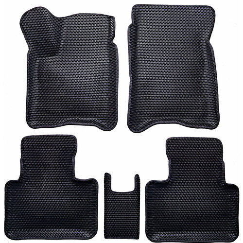 Ковры в салон 3D EVA для Lifan X70. Цвет Черный/Черный
