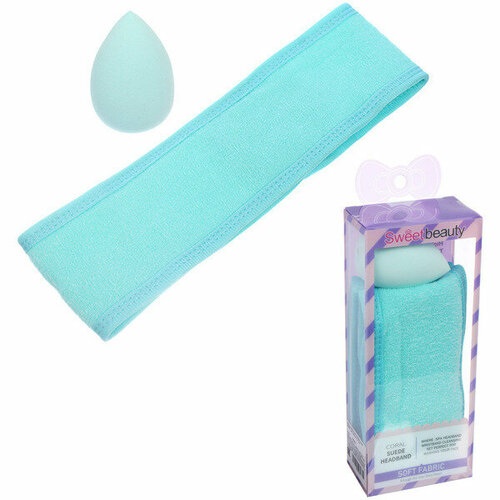 Набор косметический повязка и спонж FRIDA цвет мятный 1757см 549₽