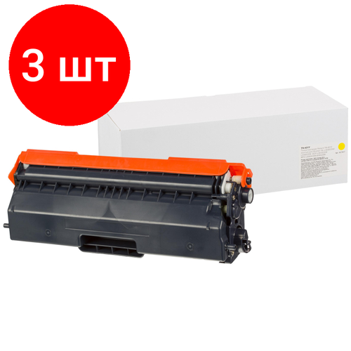 Комплект 3 штук, Тонер-картридж Retech TN-421Y жел. для Brother HL-L8260CDW тонер картридж retech tn 421bk чер для brother hl l8260cdw