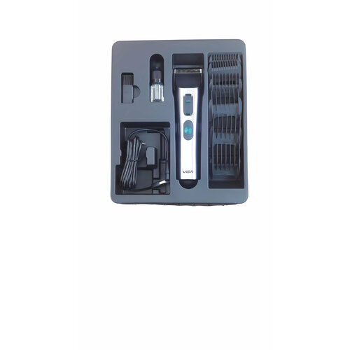 Машинка для стрижки триммер для бороды и усов 6 насадок в комплекте встроенный аккумулятор 4 установки длины 4 скорости работы112 397000₽