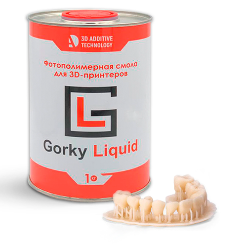 Фотополимерная смола Gorky Liquid Dental Crown, бежевая А2 (1 кг)