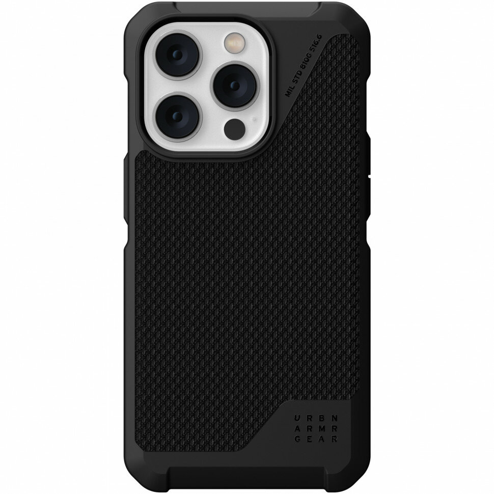 Чехол Urban Armor Gear (UAG) Metropolis LT with MagSafe Series для iPhone 14 Pro, цвет Черный (Kevlar Black) (114050113940)