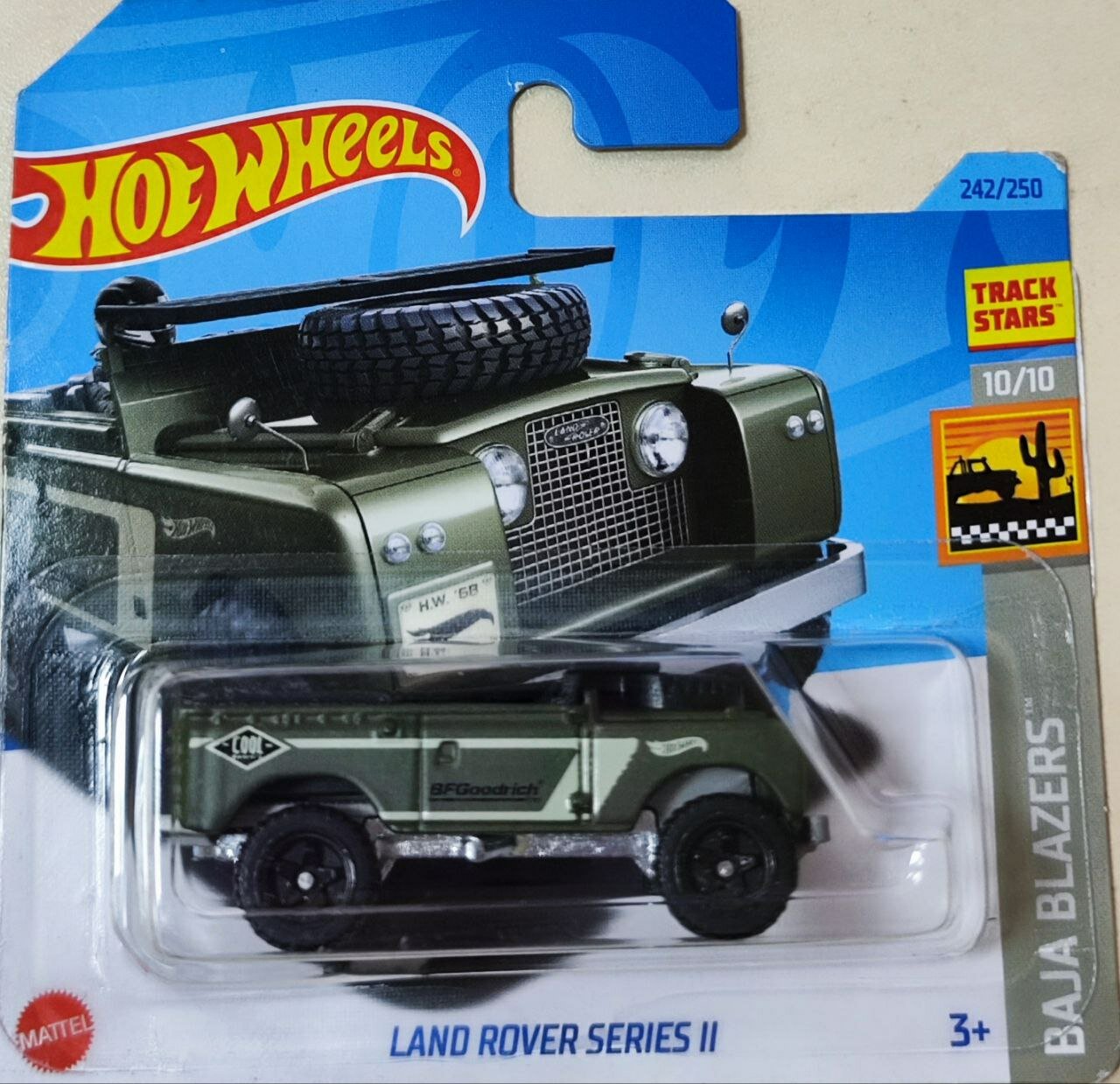 HKG65 Машинка игрушка Hot Wheels металлическая коллекционная Land Rover Series 2 хаки