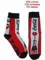Носки Coca-Cola, размер 40-45, черный, красный