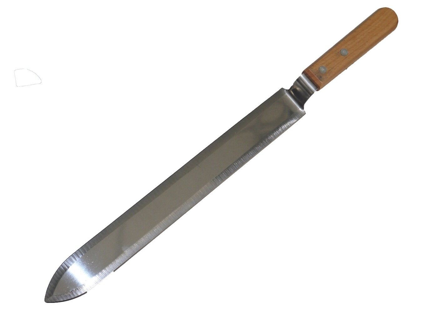 Нож пасечный нержавейка 280 мм широкий заточка с двух сторон