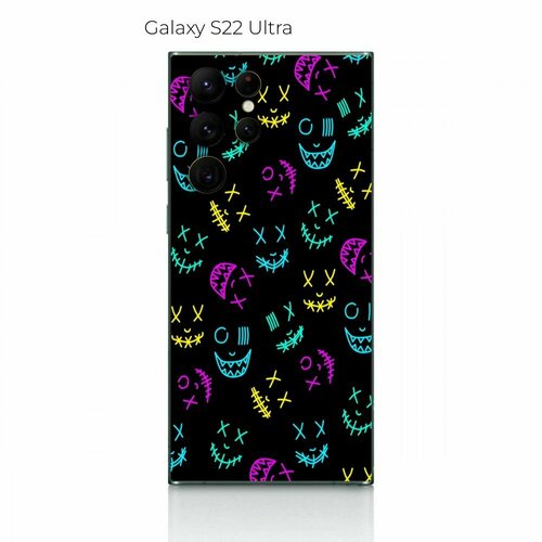 Гидрогелевая наклейка на телефон Samsung Galaxy S22 Ultra защитная пленка для samsung galaxy s22 ultra гидрогелевая глянцевая