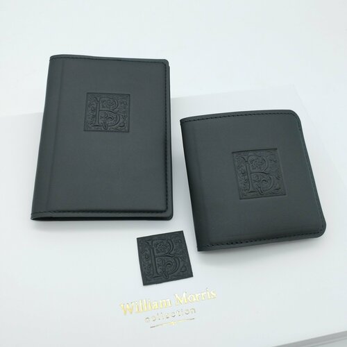 Обложка для паспорта William Morris, черный