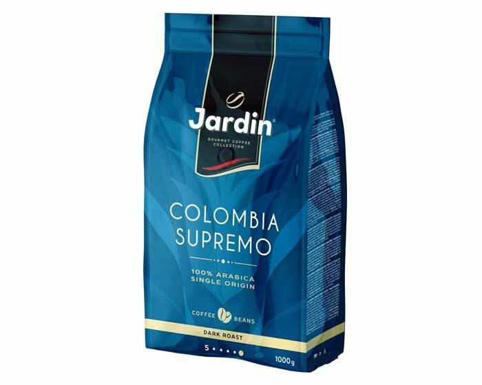 Кофе в зернах Jardin Colombia Supremo, 1 кг (Жардин)