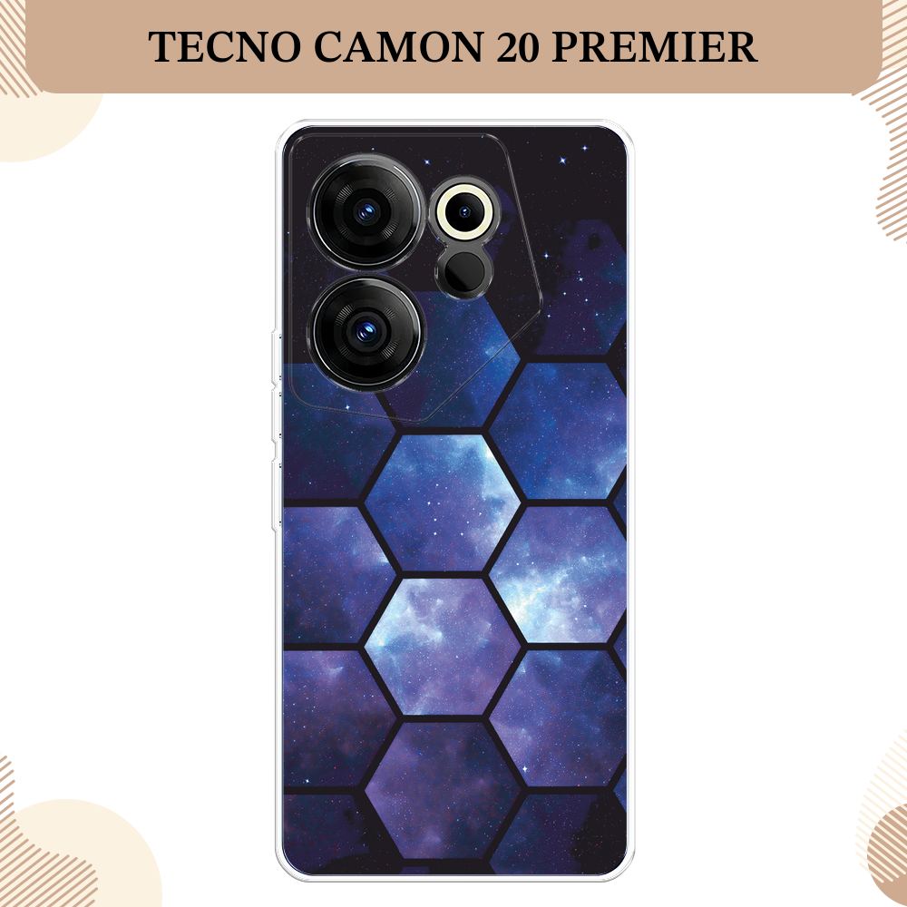 Силиконовый чехол "Малыш панды с арбузом" на Tecno Camon 20 Premier / Текно Камон 20 Премьер