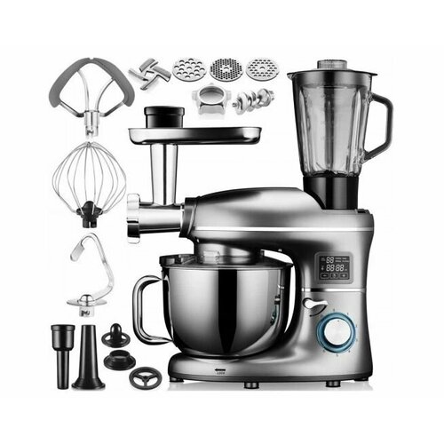 Планетарный кухонный комбайн с подогревом чаши KERCH RotaryHOT 3000 Вт серый 3907200₽