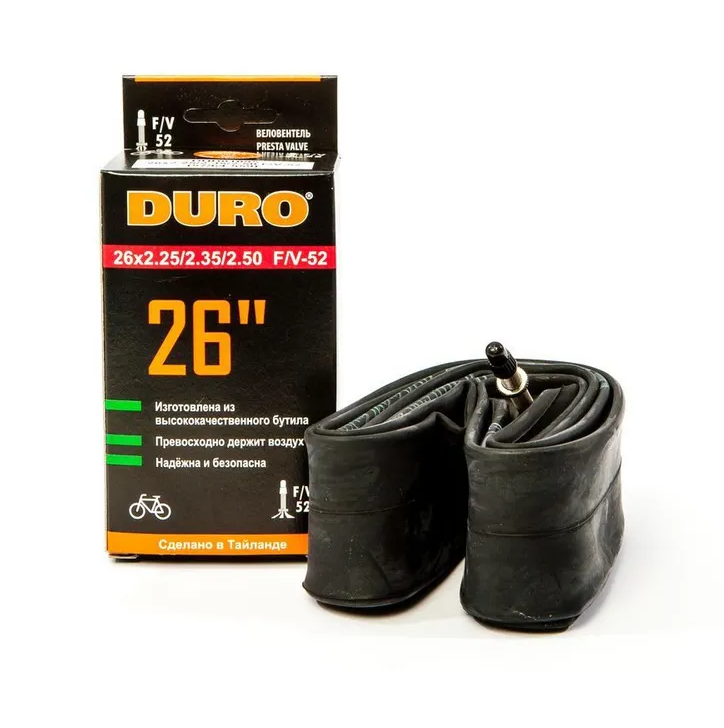 Камера для велосипеда Duro 26" 2.25"/2.50" Presta FV 52 мм. DHB01095