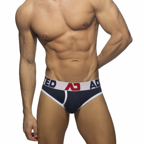 фото Трусы addicted open fly cotton brief, размер m, синий