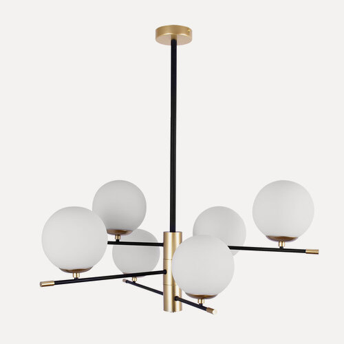 Изображение товара Люстра на штанге Arte Lamp ARKAB A2225LM-6BK E14 6х40Вт черный