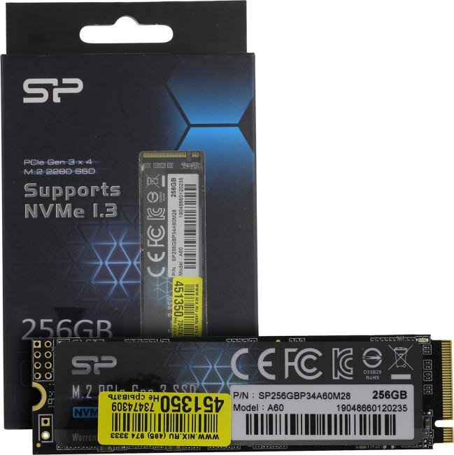 SSD накопитель SILICON POWER M-Series 256Гб, M.2 2280, PCI-E x4, NVMe - фото №19