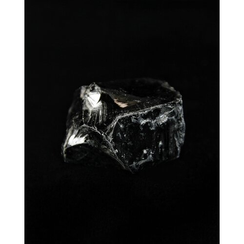 Оберег, амулет Черный Морион - 3.5-4.5 см, натуральный камень, самоцвет, колотый, 1 шт - наполняет энергий и дарует защиту