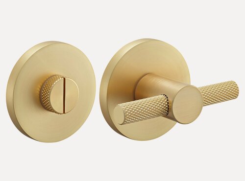 Изображение товара Завертка дверная Morelli, фиксатор для межкомнатных дверей, защелок, замков, задвижек MH-WC-R6T MSG, матовое сатинированное золото