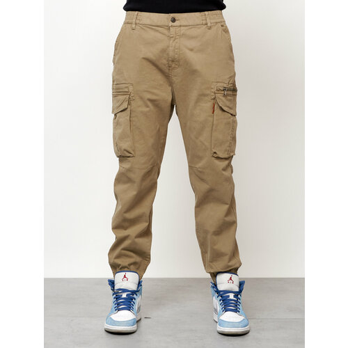 Джинсы карго , размер W30/L30, бежевый джинсы карго размер w30 l30 серый