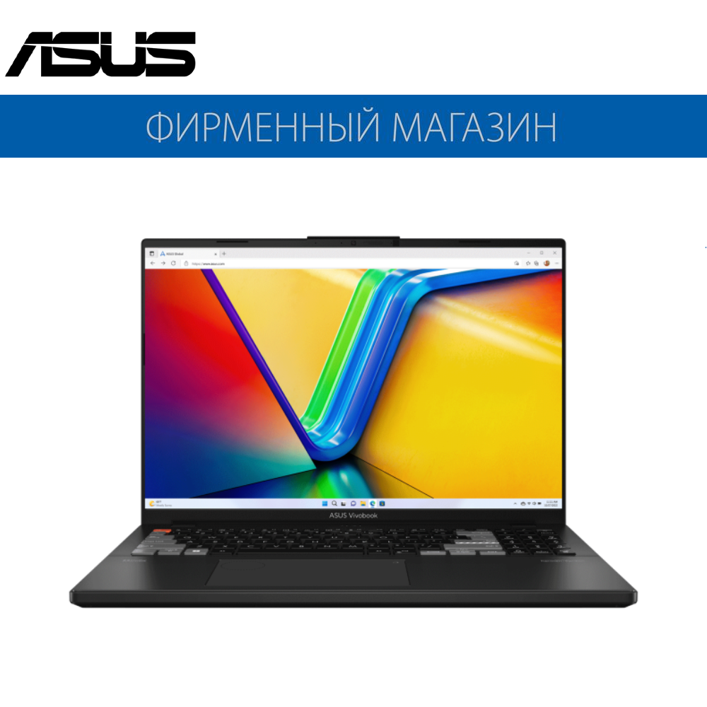 Ноутбук ASUS Vivobook Pro 16X OLED K6604JV-MX016W Intel i9-13980HX/32G/1T SSD/16" 3.2K(3200x2000) OLED/RTX 4060 8G/Win11 Черный, 90NB1102-M008P0