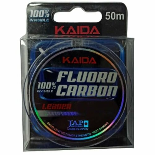 фото Леска kaida fluorocarbon 50м 0.410мм