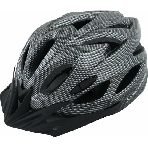 VSH 25 Carbon-Black (M). Шлем велосипедный взрослый IN-MOLD, размер M(54-57), карбоно-черный. самокат/велосипед/ролики