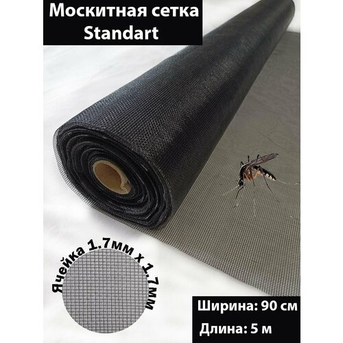 Москитная сетка Home Garden STANDART черная 0,9х5м HD.06.2049