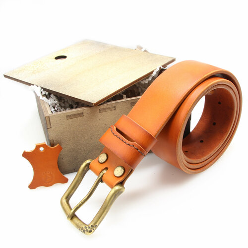 фото Ремень , оранжевый мастерская solid belts