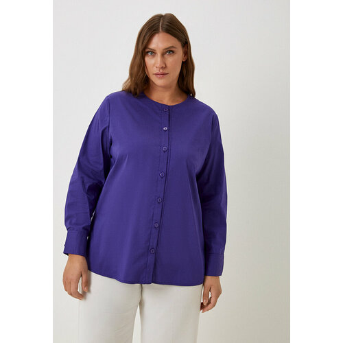 фото Блуза svesta, размер 58, фиолетовый