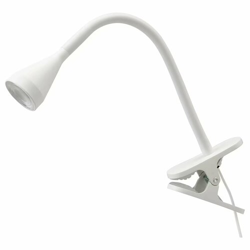 Лампа с зажимом, светодиодная, белый, нэвлинге икеа, NÄVLINGE IKEA