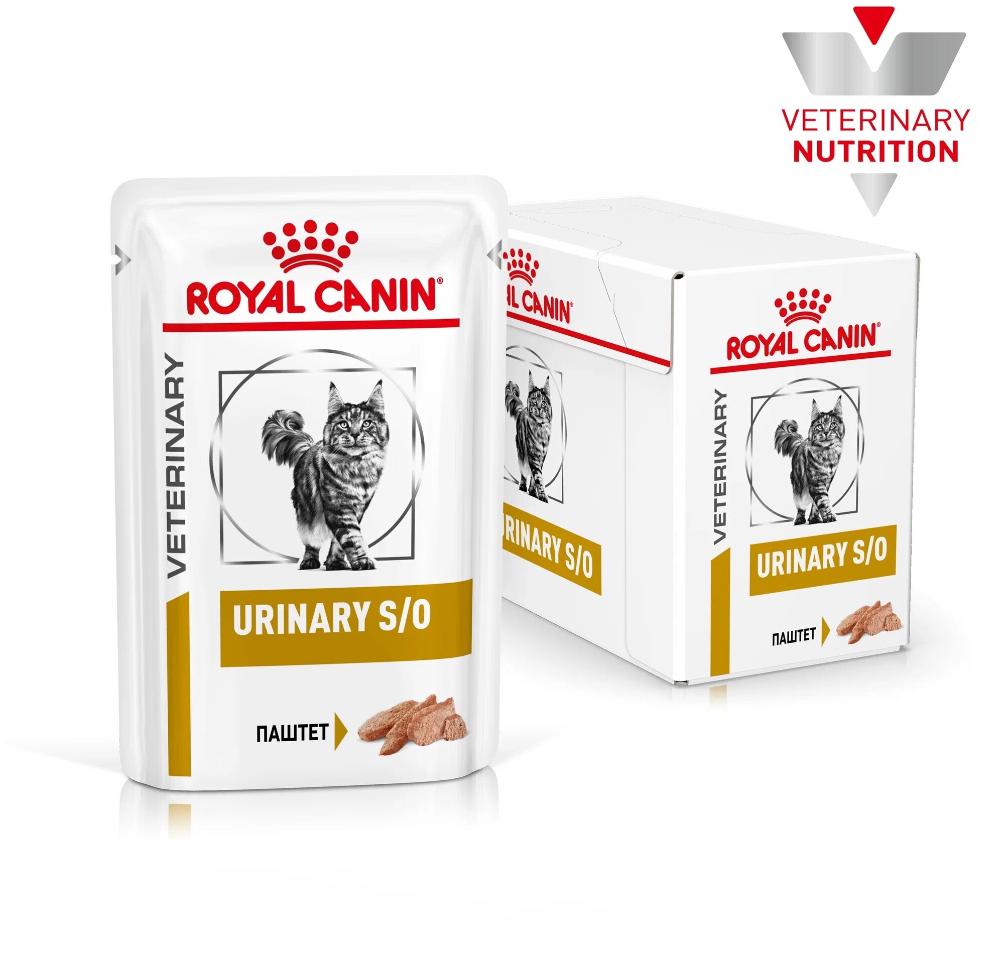 Влажный корм для кошек Royal Canin Urinary S/O, для лечения МКБ 12 шт. х 85 г (паштет)