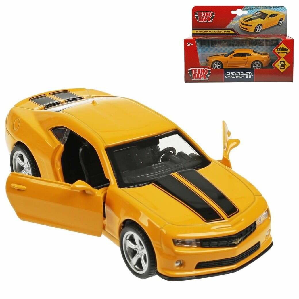 Машинка металлическая инерционная Chevrolet camaro ss 11 х 5 х 3 см, открываются передние двери, 67326