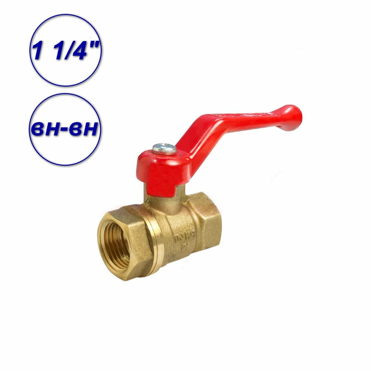 фото Кран шаровый Valfex VF.215.LR1.034 латунь, с накидной гайкой